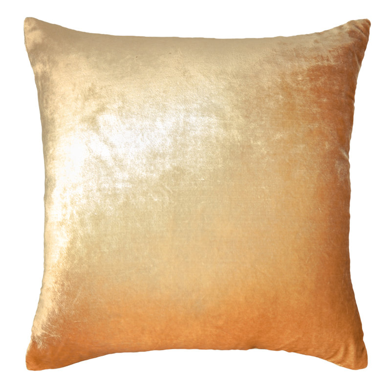 Square Pillow Cover & Insert, Gold/Beige, Square 22"