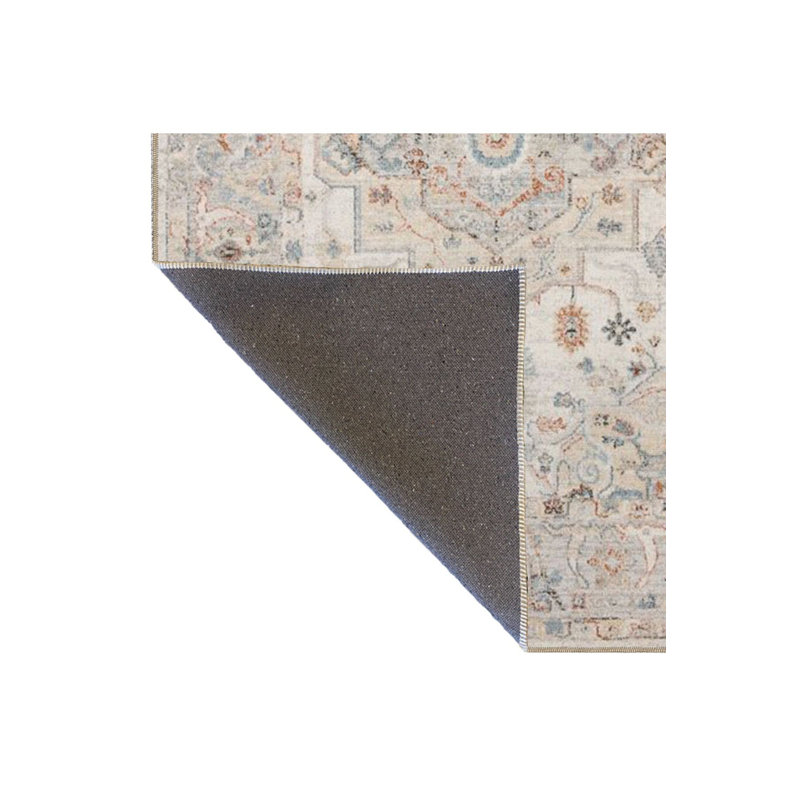 Tapis crème lavable à la machine, Sous-tapis rectangulaire 5 pi 1 po x 7 pi 7 po inc