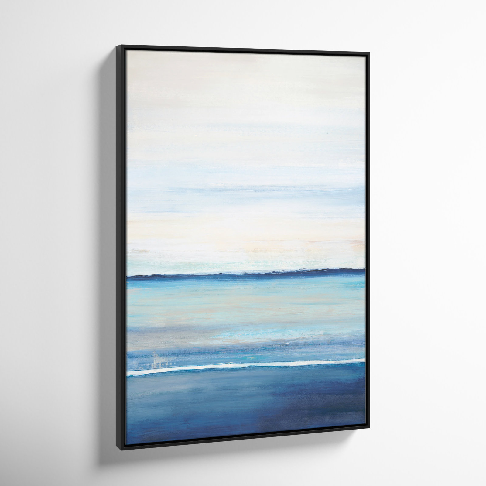 Emmit "Distant Whispers" Print by Filippo Ioco, Black Framed Canvas, 37.5" H x 25.5" W x 2" D