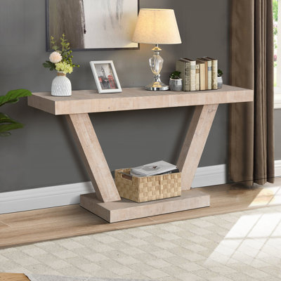 Banc d'entrée rétro en bois vieilli avec rangement rustique à 2 niveaux pour les couloirs et les salons
