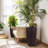 Modern Farmhouse Faux Rattan Planters with Auto Watering System and Weather Resistance-118702597