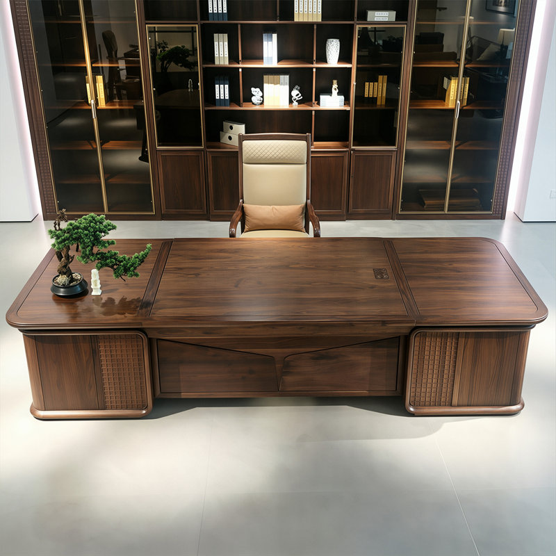 Bureau de direction 86,61 po New, 29.53" H x 86.61" W x 33.46" D