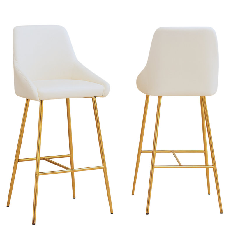Tabouret de comptoir Sloane, Blanc