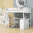 Wood Loft Bed With Desk And Shelves-1212498774-1212498775