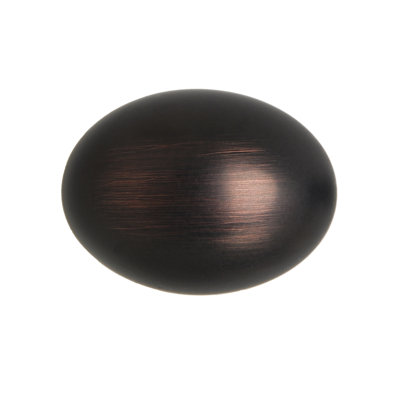 Utopia Alley Danbury Oval Cabinet Ring Pull Knob - Decorative Cabinet Drop Pull Knobs For Cabinets And Drawers - Vintage Cabinet Hardware With Hand Finished Oil Rubbed Bronze - Metal Drawer Pull Knobs 1.3" (Set Of 5)