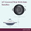 Anolon Advanced Home Hard Anodized Nonstick Wok with Side Handles and Lid, 14 Inch-1977682382