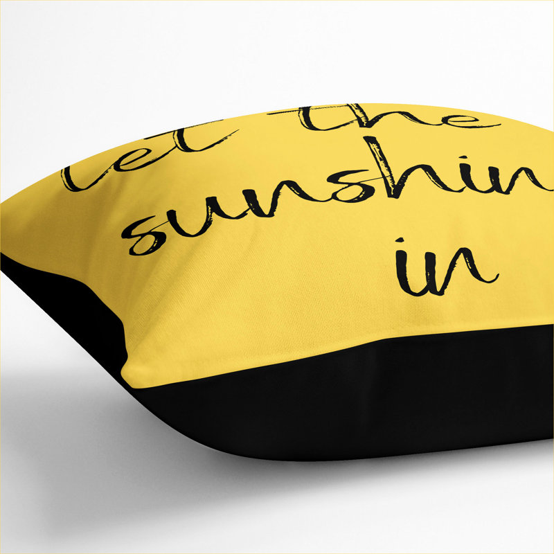 Square Cushion, 40cm H x 40cm W x 15cm D, Black