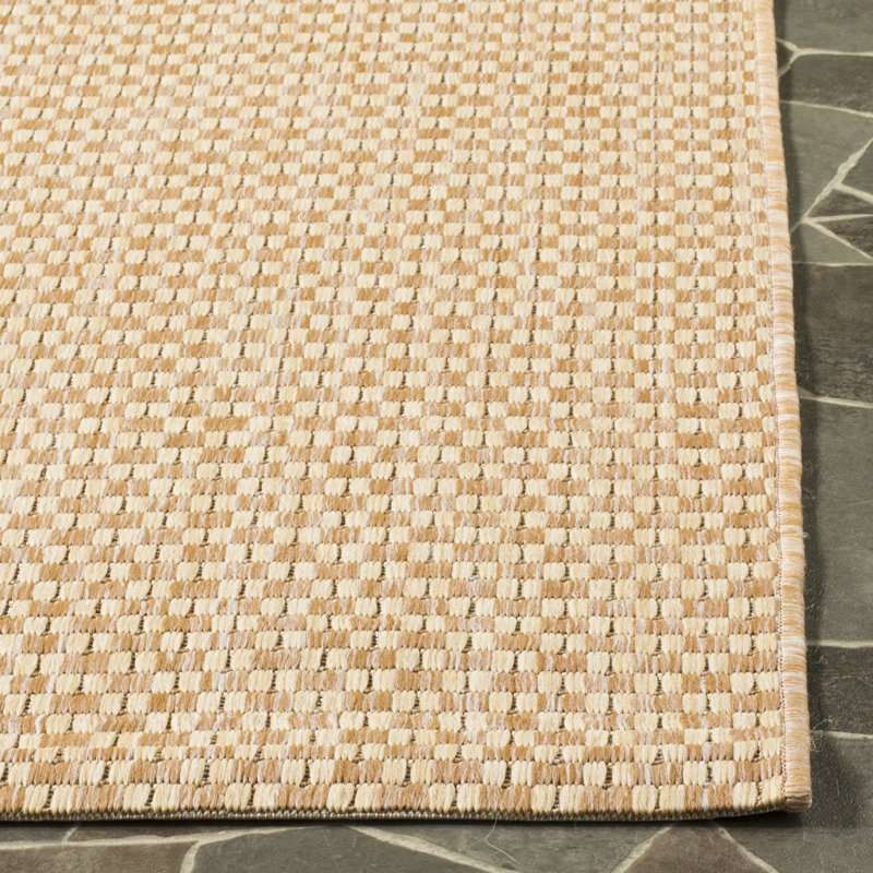 Kaylah Performance Geometric Indoor/Outdoor Area Rug, Round 7'1"