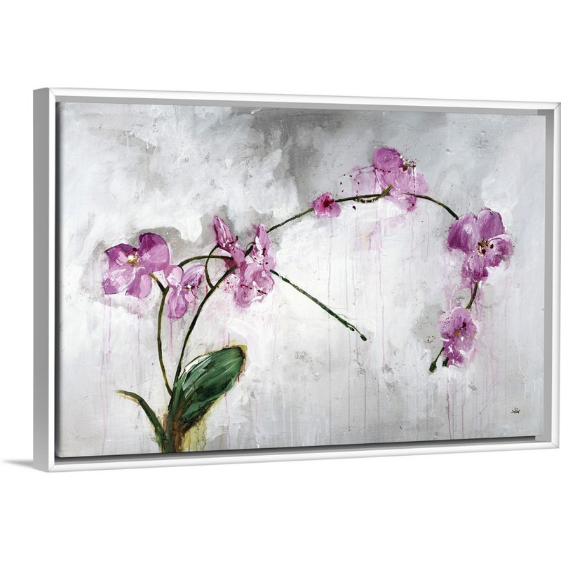 « asdispositions », peinture sur toile, Cadre flottant blanc, H 21,7 po x l 31,7 po x P 1,75 po
