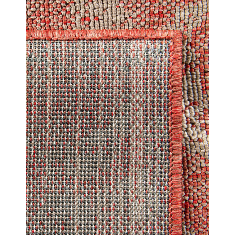 Indoor/Outdoor Botanical Area Rug, Rectangle 4'1" x 6'1"