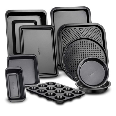 NutriChef 20 Piece Non-Stick Carbon Steel Bakeware Set