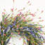 Couronne de porte artificielle 24 po avec fleurs et fleurs-2102860597