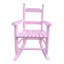 Chaise berçante rose pour «Space - Bois franc massif pour l'intérieur ou l'extérieur convenable et une limite de poids de 110 lb Assemblage facile