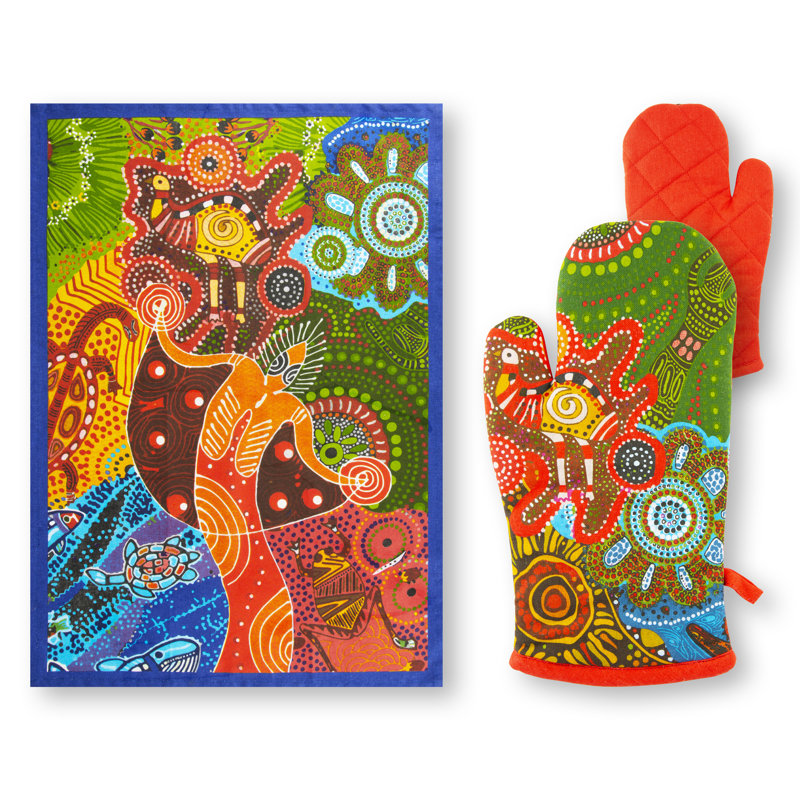 Aboriginal Cotton Kitchen Towel Linen Set