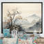 Art asiatique, art mural encadré Sumi Bird Serenity-273303997-273303998