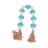 Coolidge Decorative Beads Glass and Jute Coastal Style for Home Office Bedroom Living Room - 2" White, Blue, Tan