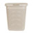  50L Slim Laundry Hamper, Clothes Basket, Lid, Wicker Design, Plastic-105833557-105833559