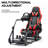 Anman Racing Simulator Cockpit Stand with red Racing Chair fit Logitech G29 G920 G923 Thrustmaster-86406010