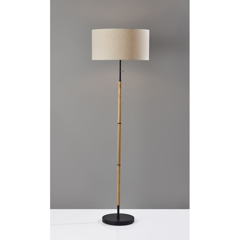 Lampe sur pied 65,5 po Fernando, Brun / noir, Blanc