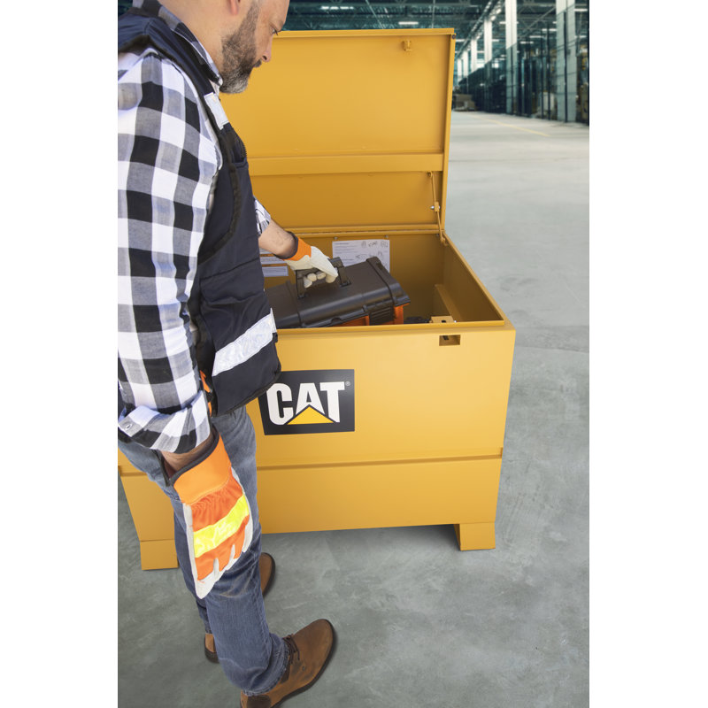 CAT CT44R – 48 in. Steel Jobsite Tool Chest with Lock | Heavy-Duty Storage Box