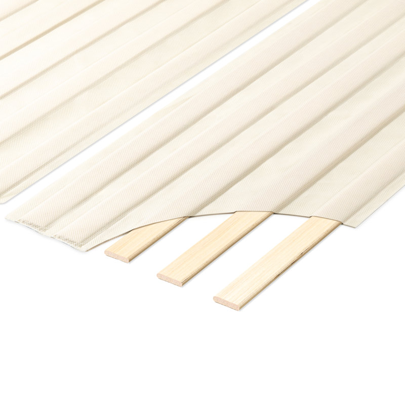Nikitas 0.5" Mattress Support Wooden Bunkie Board/Slats with Cover, Full/Double