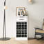 28 armoires buffet en noyer brun - Rehausse l'apparence élégante du bar à vin modulaire Home Beauty