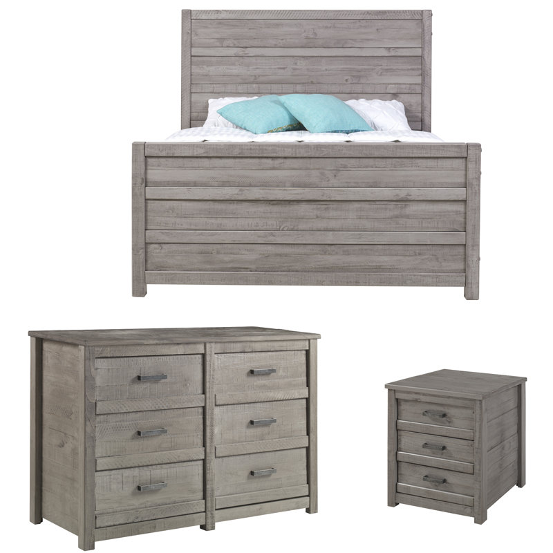 Romney Solid Wood Piece Bedroom Set