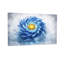 Plantes et fleurs, fleur en spirale bleue avec centre doré-1169956723