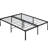 Heavy Duty Black Full Size Bed Frame Of Metal, Simple And Silent Setup, Supports 1000 Pounds, Evenly - Placed Mattress Support, Under Space For Storage, Suitable Bedroom, Guest Room, Etc., Leg Holes-1577929980