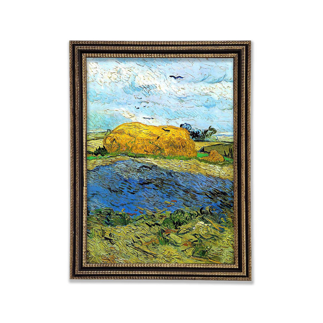 Van Gogh Scheune an einem Regentag - Einzelner Bilderrahmen Kunstdrucke