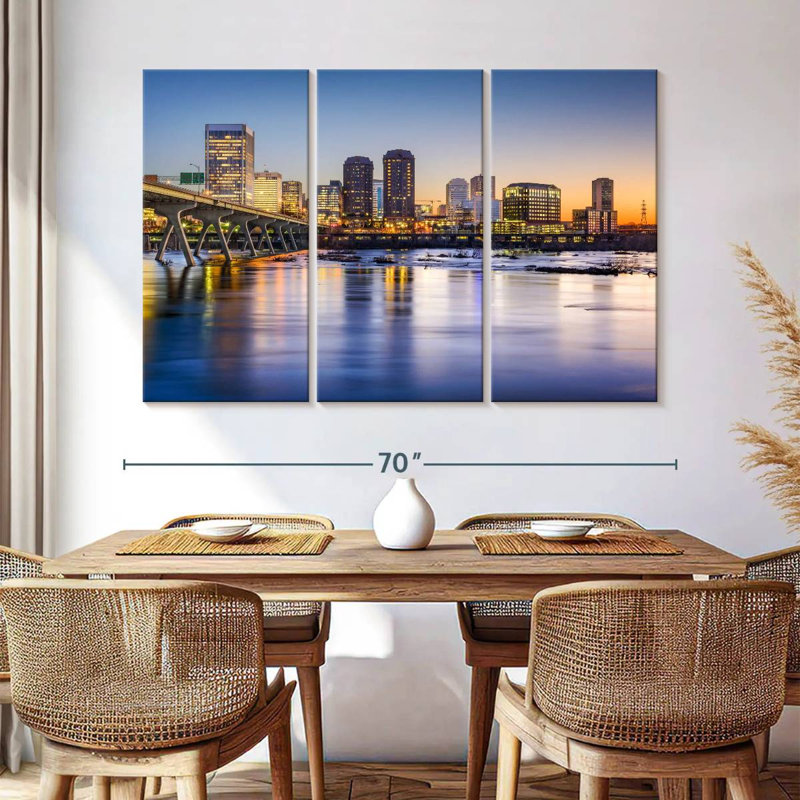 Rorry Richmond Evening Skyline, 42" H x 65" W