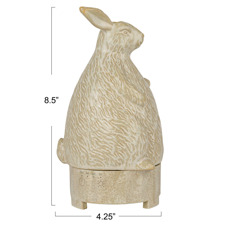 Stoneware Rabbit Oil Diffuser With Timer