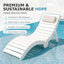 Chaise longue en PEHD pour piscine de 0 à 9 po d'eau-1010506876