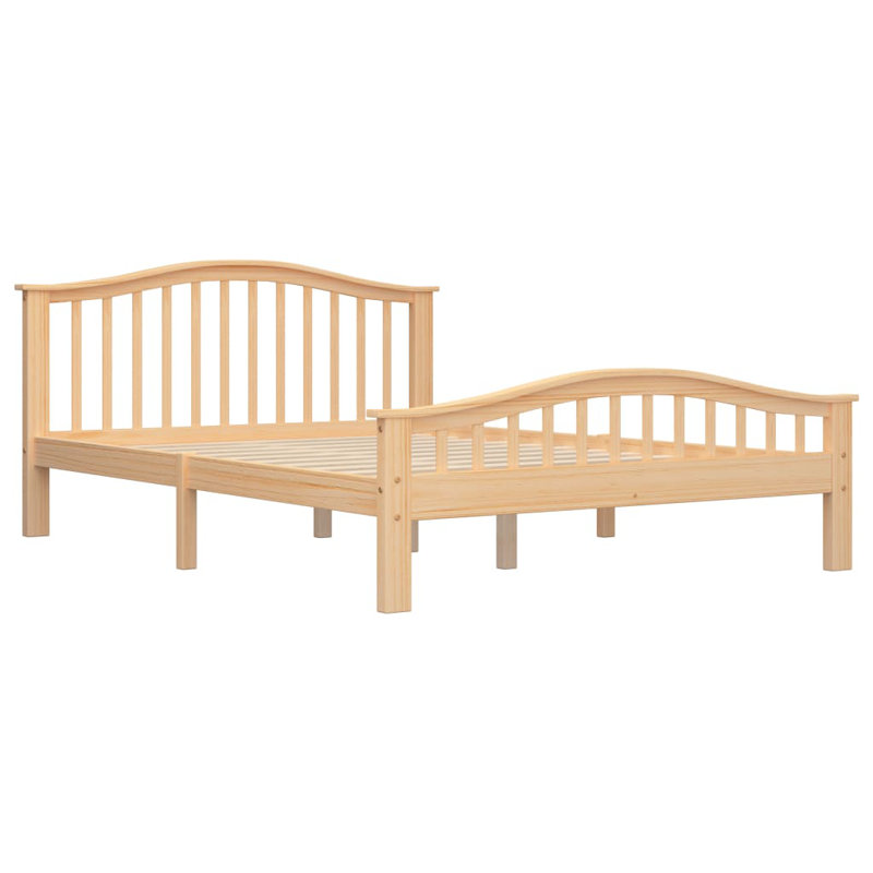 Hooten Solid Wood Bed, 120 x 200 cm, Natural