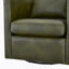 Fauteuil demi-tonneau pivotant en similicuir vert-1247997761