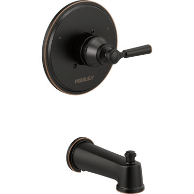 Garniture de bec de baignoire murale à poignée simple avec inverseur Westchester