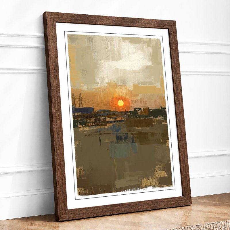 Dawn Industrial - Framed Print, Walnut, A1 - 84.1 x 59.4 cm