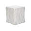 Table d'appoint, h 25 po, intérieur ou extérieur, bout, table de chevet, table d'appoint, carré, salon, chambre à coucher, blanc, contemporain, moderne