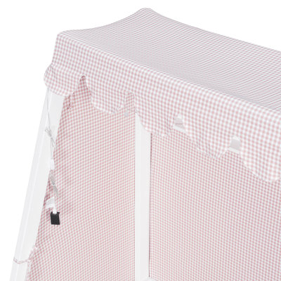 Lit cabane double XL avec lit gigogne, tente, étagère et lampe