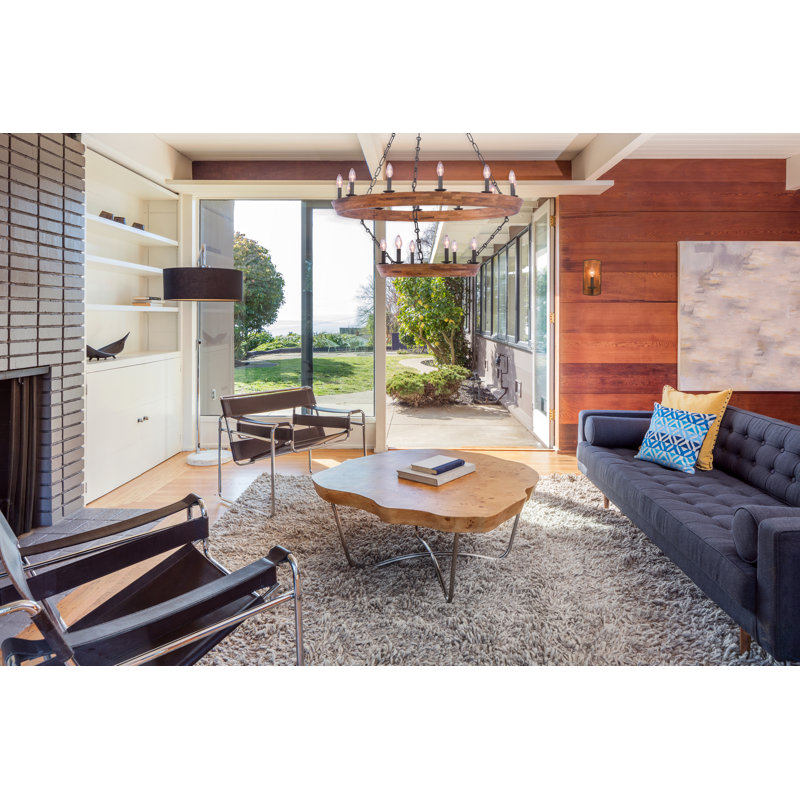 Lustre Lansdale 18 LT en fer noir Kalco