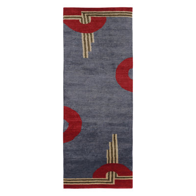 Art Deco Handmade Wool Area Rug