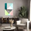 «Geometric Harmony In Pastel Hues I», art mural contemporain abstrait-1341268179