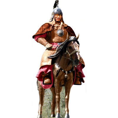 H10510 Genghis Khan On Horse