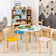 Usrey Kids 5 Piece Solid Wood Play Or Activity Table and Chair Set