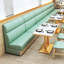 Banc rembourré en similicuir Modern Light Luxury