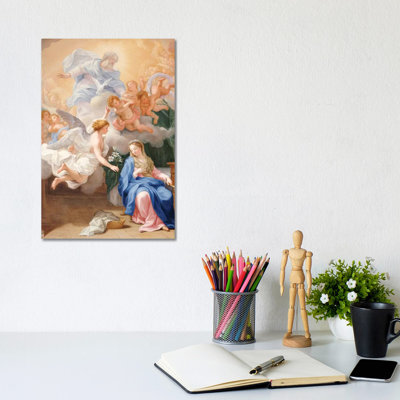 The Annunciation by Giovanni Odazzi - Wrapped Canvas Painting