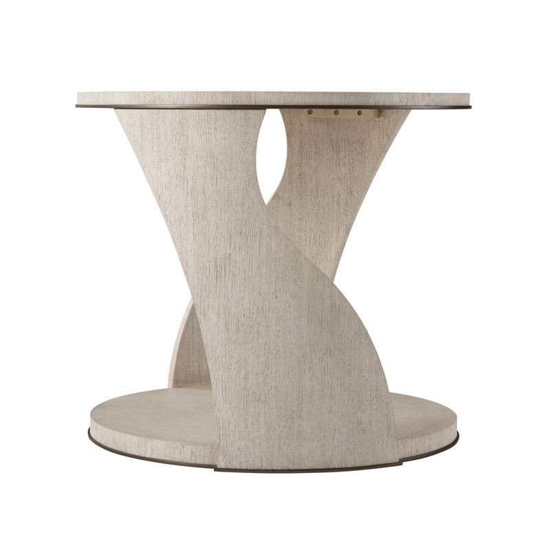 Isola Solid Wood End Table, Gowan