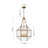 3 - Light Clear Glass Geometric Octagonal Pendant Light