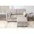Toxi 58.26" Upholstered Loveseat with Ottoman-608522545