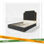 Queen Size Bed Frame And 59.06" Headboard, Upholstered Bed With Golden Plating Trim, Modern Platform Bed No Box Spring Needed-2090540434
